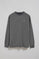 Asphalt-grey long-sleeve T-shirt with Rigby Go embroidery