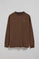 Brown long-sleeve T-shirt with Rigby Go embroidery