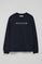 Navy-blue sweatshirt with Polo Club rubber logo