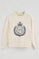 Nude sweatshirt Syren with nautical embroidery