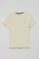 Nude round-neck T-shirt with Rigby Go embroidery