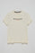 Nude basic T-shirt with Polo Club rubber logo