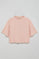 Blush-pink T-shirt Danae with embroidered logo
