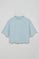 Light-blue T-shirt Danae with embroidered logo