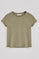 Green T-shirt Hesperia with embroidered monogram