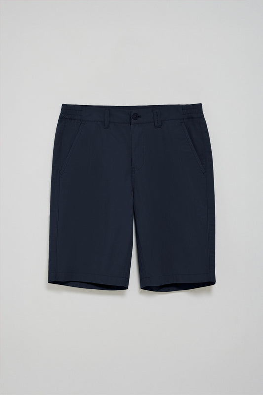 Navy-blue bermuda shorts San Diego with Polo Club details
