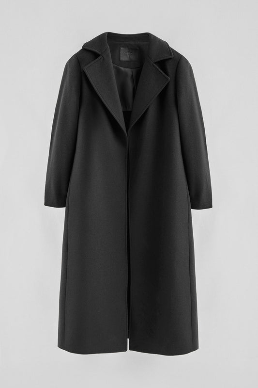 Woman - Jacket - Black coat Camila with Polo Club logo