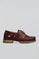 Brown boat shoe Oliver with Polo Club branded details