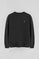 Black relaxed-fit sweatshirt with Rigby Go logo