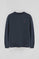 Navy-blue relaxed-fit sweatshirt with Rigby Go logo