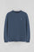 Denim-blue relaxed-fit sweatshirt with Rigby Go logo