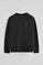 Black relaxed-fit sweatshirt with Polo Club logo