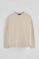 Beige relaxed-fit sweatshirt with Polo Club logo