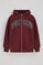 Maroon wide-fit sweatshirt with Polo Club logo