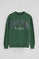 Bottle-green wide-fit sweatshirt Established 2012 Polo Club