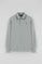 Blueish-grey regular-fit polo-style sweatshirt with Rigby Go logo