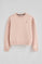 Pale-pink boxy-fit sweatshirt with Rigby Go logo