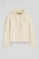 Nude hoodie with Rigby Go logo