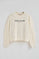 Nude boxy-fit sweatshirt Established 2012 Polo Club
