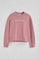 Dusty-pink boxy-fit sweatshirt Established 2012 Polo Club
