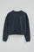 Navy-blue wide-fit sweatshirt with Polo Club logo