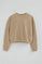 Light-brown wide-fit sweatshirt with Polo Club logo