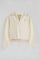 Nude polo-collar sweatshirt with Polo Club logo