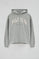 Grey-marl hoodie with Established 2012 Polo Club logo