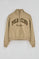 Light-brown sweatshirt with high neck and Established 2012 Polo Club logo