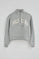 Grey-marl sweatshirt with high neck and Established 2012 Polo Club logo
