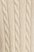 Beige cable-knit wool-blend jumper with Rigby Go embroidery