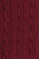 Maroon cable-knit wool-blend jumper with Rigby Go embroidery
