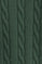 Mud-green cable-knit wool-blend jumper with Rigby Go embroidery