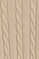 Beige cable-knit wool-blend jumper with half zip and Rigby Go embroidery