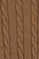 Camel-marl cable-knit wool-blend jumper with half zip and Rigby Go embroidery