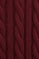 Maroon round-neck wool-blend jumper with Rigby Go embroidery