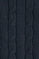 Navy-blue cable-knit jumper with V-neck and Polo Club nautical patch