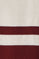 Buttoned V-neck cardigan in nude and maroon with Polo Club nautical patch