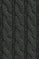Dark-grey-marl cable-knit vest Polo Club