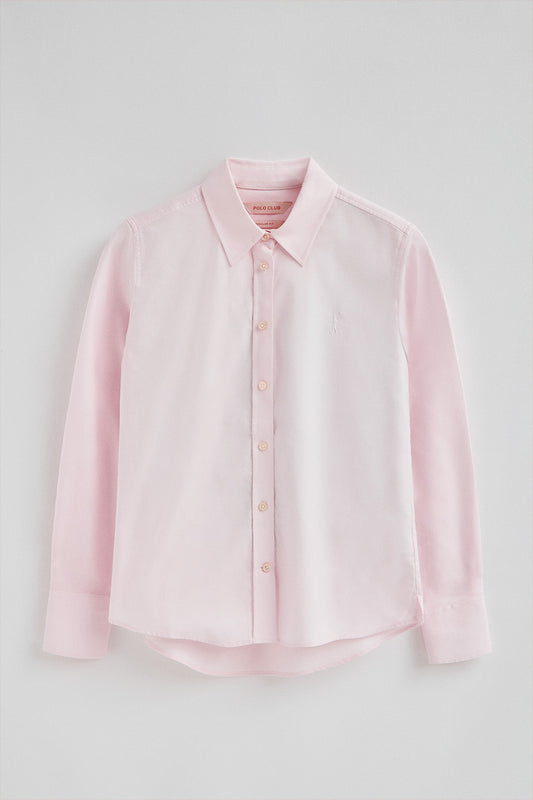 Woman - Shirt - Pink shirt with straight fit and Rigby Go logo