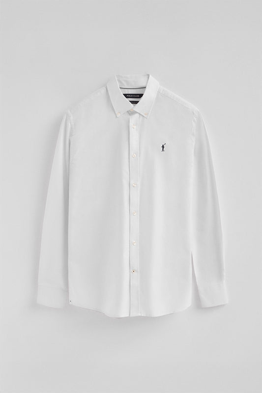 Man - Shirt - White shirt with regular fit and Rigby Go logo