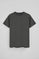 Dark-grey T-shirt with Rigby Go rubber logo