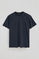 Navy-blue T-shirt with Polo Club branded patch