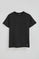 Black T-shirt Amore with Polo Club branded patch
