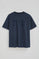 Navy-blue T-shirt Tarak with Polo Club logo