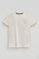 Nude T-shirt with Rigby Go Gold logo