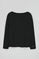 Black long-sleeve boat-neck T-shirt Polo Club