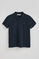 Navy-blue short-sleeve polo shirt with regular-fit and Rigby Go embroidery