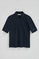 Dark-blue half-sleeve polo shirt with Polo Club embroidery