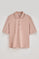 Pale-pink half-sleeve polo shirt with Polo Club embroidery